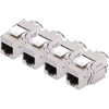 4x Assmann Digitus Professional Cat 6A Keystone Module DN-93615 Shielded