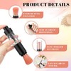 Tioncy Brochas Polvos Compacta Recargables Cepillo Aplicador Viaje Reutilizable Frasco