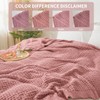 Waffle Throw Blanket, Soft Plush, 50x60 in, Dusty Rose