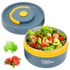 Tissting Insulated Lunch Container 420ml 304 Stainless Steel Round Stackable