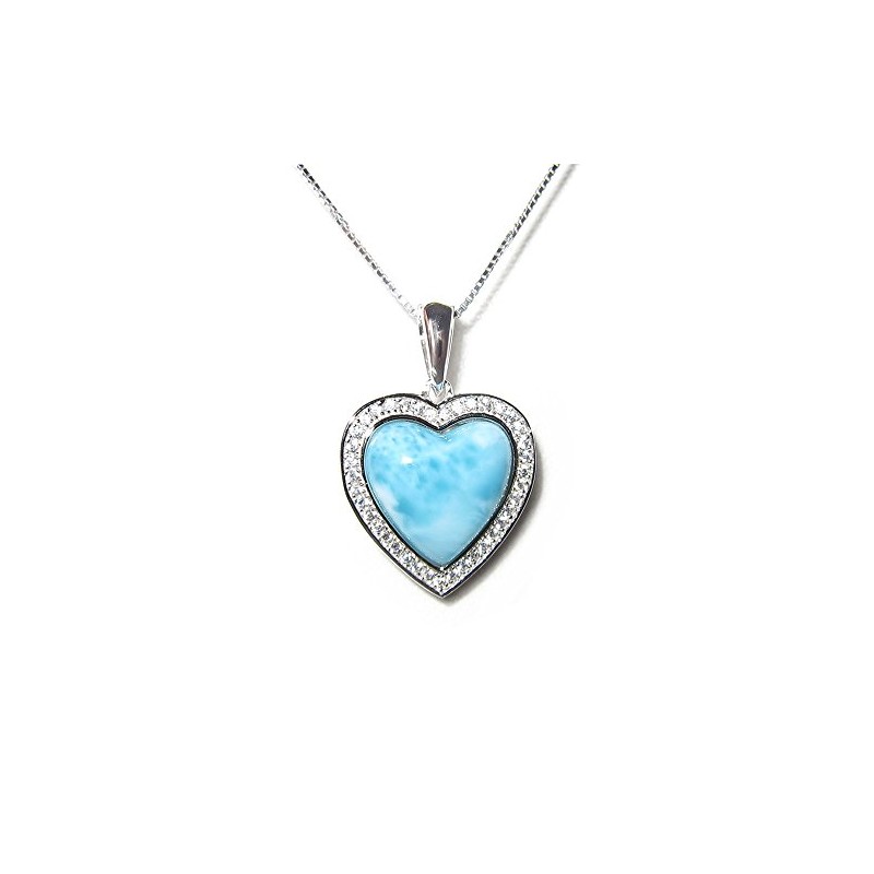 Tropical USA - Collar con Dije Colgante de corazón de