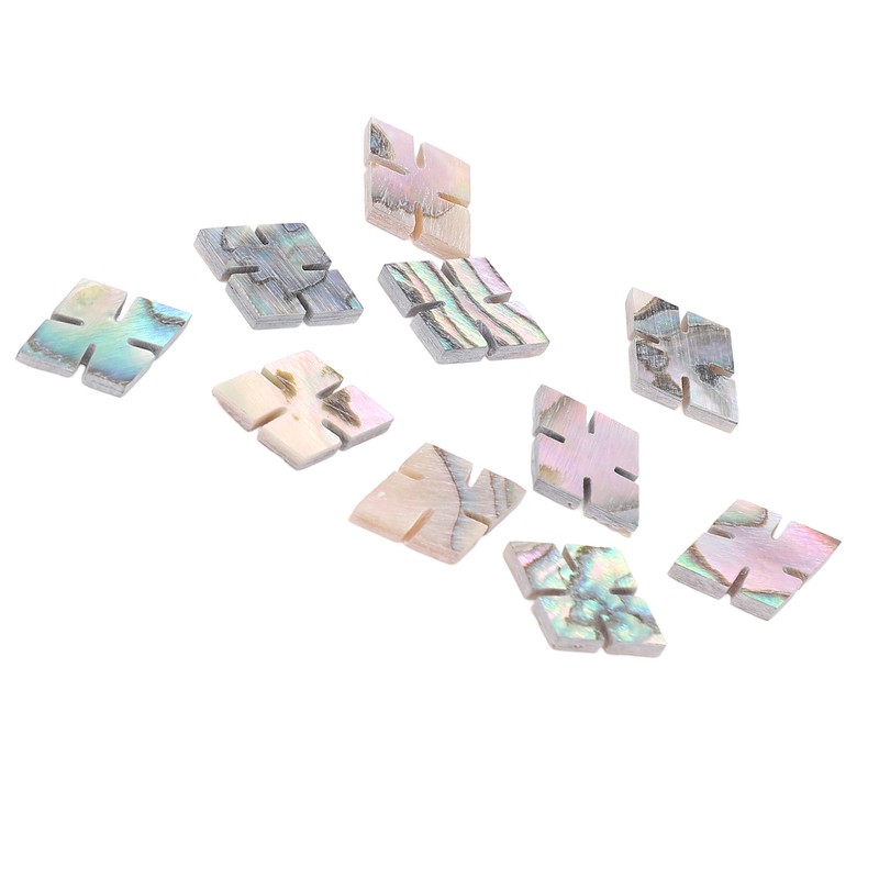 10 Pcs Guitar Fingerboard Inlay Abalone Shell Exquisite Beautiful Fretboard