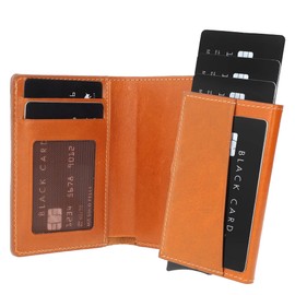 Solo Pelle Leather Wallet with Removable Card Holder for 15 Cards + Banknotes and XL Coin Compartment | Credit Card Holder with RFID Magic Q Wallet, cognac brown, Wallet with removable card holder