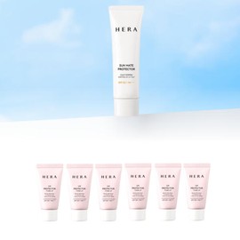 Hera 헤라 선 메이트 프로텍터 50ml + 헤라 유브이 프로텍터 톤업 선크림 90ml(15ml x 6개) 세트 Hera Sun Mate Protector 50ml + Hera UV Protector Tone-Up Sunscreen 90ml (15ml x 6 pieces) Set