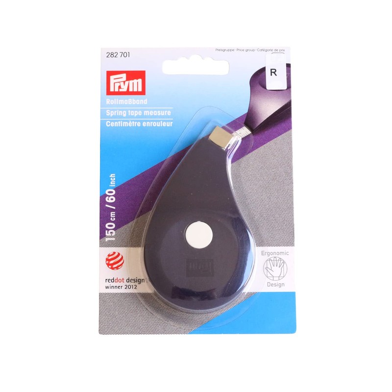 Prym 60-inch Ergonomic Imperial Spring Tape Measure