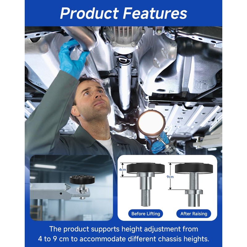 2 Pack 35mm Car Lift Rubber Pads for 2 Post