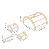 Chick Perch Paw Grinding Stable Structure Arch Shape Wooden Chicken