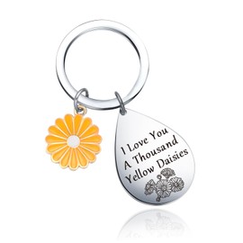 UIEOA Daisy Gifts For Daisy Lover Keychain Tv Show Gifts Daughter Gifts Mothers Day Keychain For Mom Gifts Friendship Gifts Daisy Charm Gifts For Wife Keychain Sister Jewelry Girlfriend Gift
