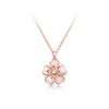 IUHA Cherry Blossom Necklace, Cherry Blossoms, Mini Size, Glass Metal,
