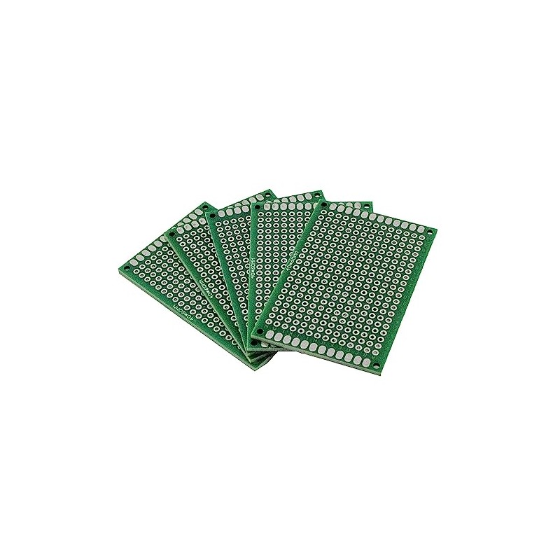 MakerMind 5x Double-sided Perforated Grid Board 4 x 6 cm