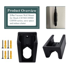 Wall Mount Vacuum Holder Compatible with Shark Handheld Vacuum Models CH700, CH701, CH900WM, CH901, CH950, CH951, CH951C Charging Dock, Mounts Easily to The Wall, Save Space & Reduce Clutter (2 Pcs)