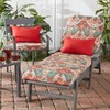 South Pine Porch 18" Square Outdoor Reversible Dining Seat Cushion
