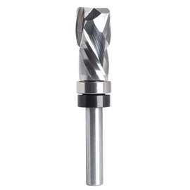 1/4” Compression Spiral Flush Trim Router Bit, Solid Up-Down Cut Top Bearing Flush Trim Router, Precise Wood Flush Trimming Universal Tool for Home Woodwork DIY