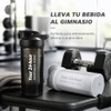 (2 piezas) 500ML Botella para Proteina de Coctelera，Botella Deportiva de