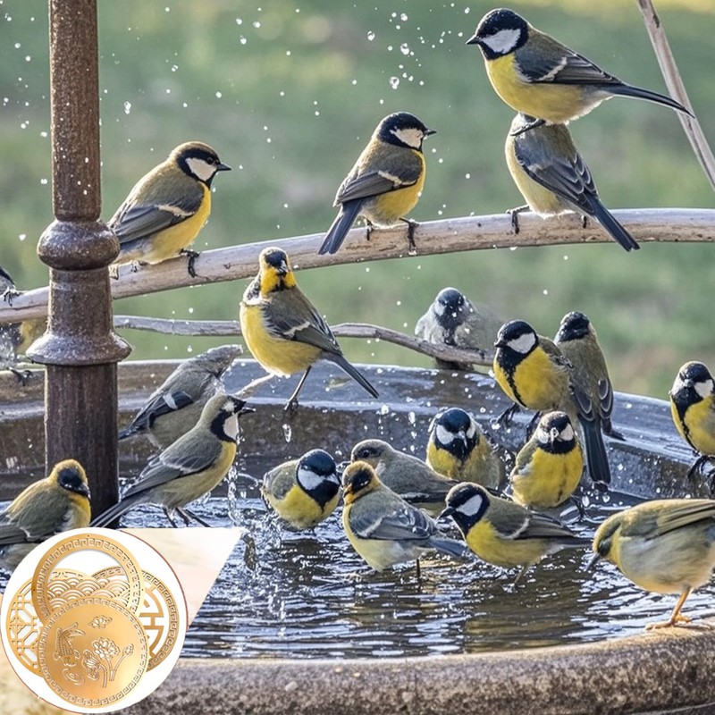 Copper Bird Bath Purification Disk, Water Wiggler for Bird Bath,