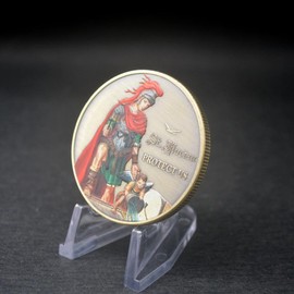Saint Florian Firefighters Challenge Coin Fireman Prayer Coin