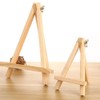 Toyvian Small Tabletop Wood Display Artist A-Frame Easel, Photo Frame