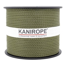 Kanirope® Polypropylene Rope Multibraid 2 mm 100 m Colour Olive (2802) 8x Braided