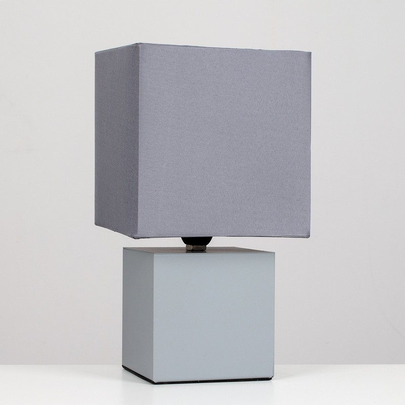 MiniSun | Modern Grey Cube Design Touch Table Lamp with