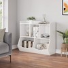 ELETHEBIA White Toy Bookcase & Bookshelf, Stylish Multi-Shelf Storage Organizer