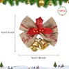 14 Pcs Christmas Bow with Bells Mini Christmas Tree Bows
