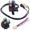 JINGKE Left Handlebar Control Engine Start Run Off Headlight Switch