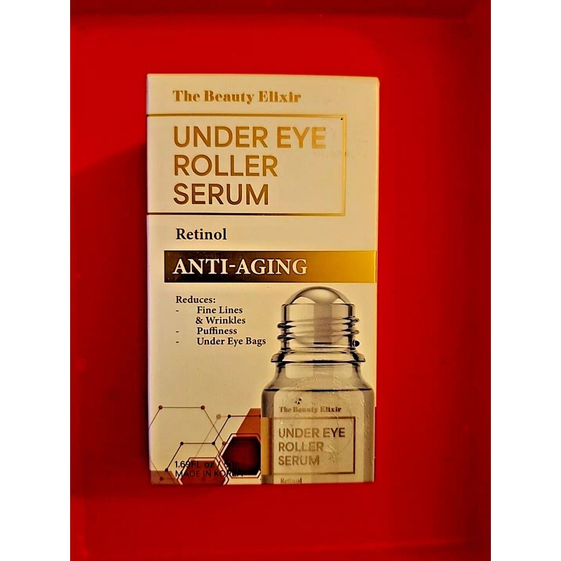 THE BEAUTY ELIXIR UNDER EYE ROLER SERUM RETINOL ANTI-AGING REDUCES