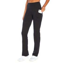 Marika Women's Plus Size Eclipse Tummy Control Bootleg Pant, Black