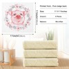 JIPONI 6 Pack Kitchen Dishcloth, Beautiful Pink Pig Flower Absorbent