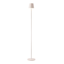 O’Bright Sandy- Cordless LED Floor Lamp for Outdoor/Indoor, Rechargeable, Water Resistant, Dimmable, Carry Light, Adjustable Height Stand Lamp for Patio, Living Room, Bedside, Table Night Lamp, White