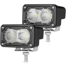 OFFROADTOWN - Cápsulas LED de 3 pulgadas de 40 W, barra de luz de conducción, luces todoterreno, cubos LED, luz antiniebla, rejilla de parachoques, luces de marcha atrás para camioneta, ATV, UTV, SUV