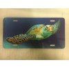 Amel Sea Turtle License Plate Front Black Auto Tag Plate