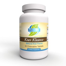 Priority One Vitamins Kiwi Kleanse 30 Chewable Tablets - Easy to Administer Relief for Occasional Constipation.* Clinical Strength