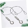 Operitacx 2pcs Wire Rope Hook Grow Light Chain Hanging Cable