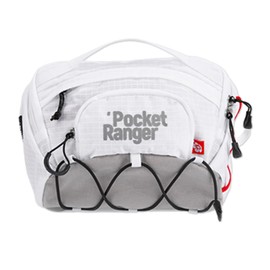 VSGO Pocket Ranger Chest Bag, 0.4 gal (2.4 L), Lightweight, Camera Bag, Mirrorless SLR, 0.4 inch (10 mm) Thick Inner Case Included, Cordura Waterproof, YKK Zipper, Hiking, Climbing, 3-Way (Black/White