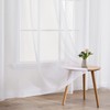 EMEMA Set of 2 Sheer Voile Curtains with Eyelets Transparent