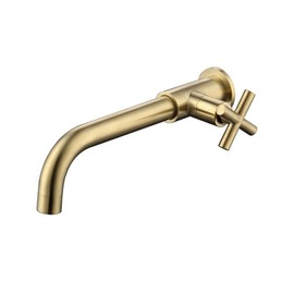 IJPDXOLBQ Wall Mount Basin Faucet Out Door Garden Spout Mop Pool Tap Wash Faucet Single Cold Water Bathroom Kitchen Sink Faucets (Color : 3)