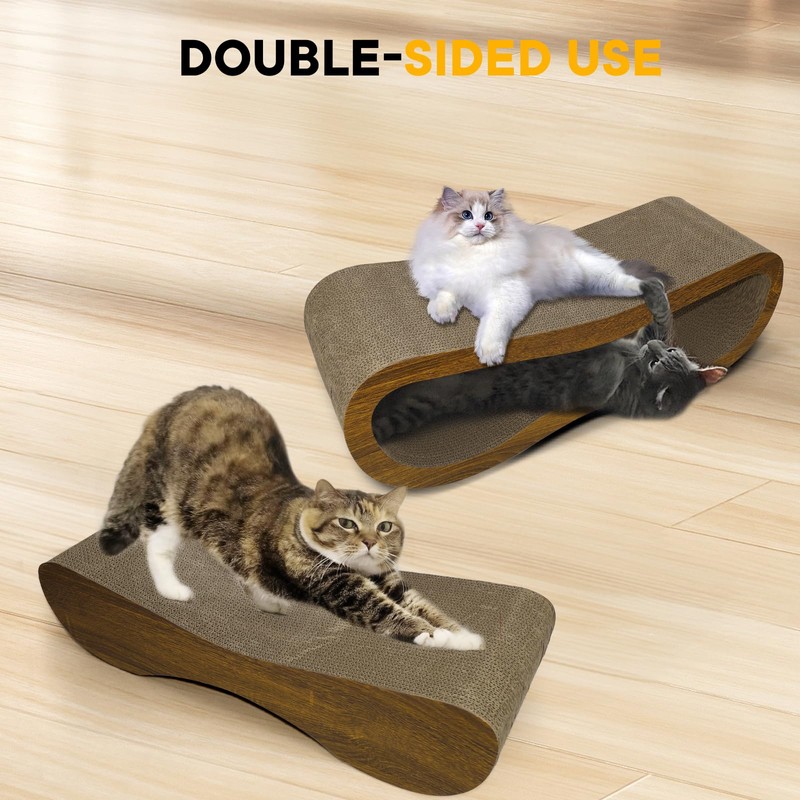 Viraagyiyou 2 in 1 Cat Scratcher Lounge, Premium Cat Scratching