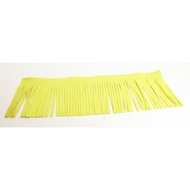 Microfiber Suede 4" Fringe Great for Arts and Crafts - Sold by the Foot - Yellow