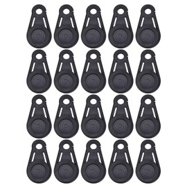 20PCS 84mm Plastic Detachable Tarp Clips Heavy Duty Lock Grip Tarp Grabbers Movable Snaps Clip for Outdoor Camping Tent Awning Banner Cover Tarps and Plastic Sheeting(Black)