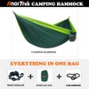 AnorTrek Camping Hammock, Super Lightweight Portable Parachute Hammock with Two