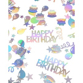 WUNZILO Konfetti Geburtstag Tischdeko, Happy Birthday Konfetti Mehrfarbig, Streudeko Geburtstag Deko Mädchen Junge Kinder für Geburtstage Partys, Bunte, 15g