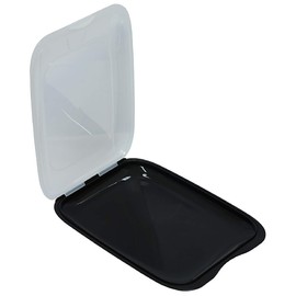 ENGELLAND - Hochwertige stapelbare Aufschnitt-Boxen, Frischhaltedose für Aufschnitt. Wurst Behälter. Perfekte Ordnung im Kühlschrank, 5 Stück Farbe Schwarz, Maße 25 x 17 x 3.3 cm