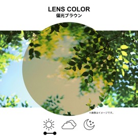 Swans SCP-22 BR BR BR Polarized Sunglasses, Clip-on, Flip-Type, Made in Japan, Polarized Brown, Free Size