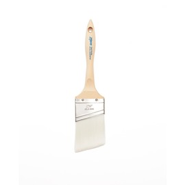 Zibra Angled Paint Brush for Painting Trim, Walls, and Doors, 2.5-inch, White, Pro Grade for All Paints and Stains