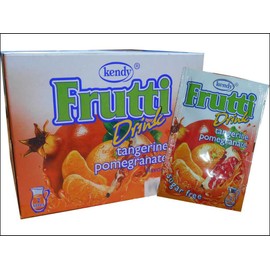 Frutti Instant Drink Powder without Sugar - Flavour: Tangerine Pomegranate Mandarin Pomegranate Pack of 24