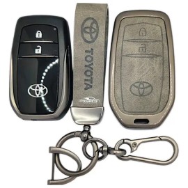Funda Llave Presencia Toyota Prius Rav-4 23 24 25 Zinc Piel                                                                                           
