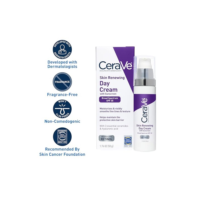 CeraVe Anti Aging Face Cream with SPF | 1.76 Ounce