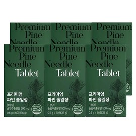benefit Ilopit Premium Fine Pine Needle Tablets 60 tablets x 6 boxes / 이롭핏 프리미엄 파인 솔잎정 60정 X 6박스