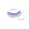 NOLITOY Sets Easy Application Lashes Individual Fake Eyelashes Rhinestones Side